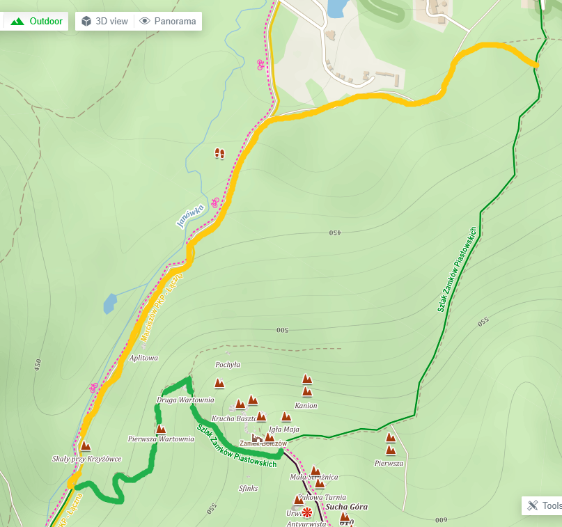 Obejście prezentowało się tak.