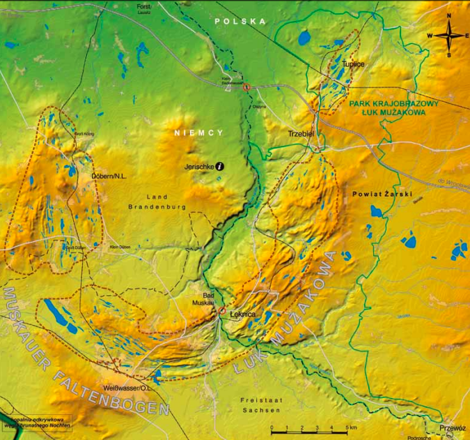 Hm, jeśli Ziemia z kosmosu wygląda jak mapa fizyczna to Łuk z pewnością widać. Wciąż nie jestem jednak przekonany ;)